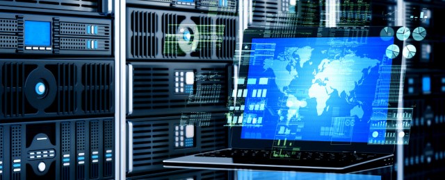 Internet server laptop