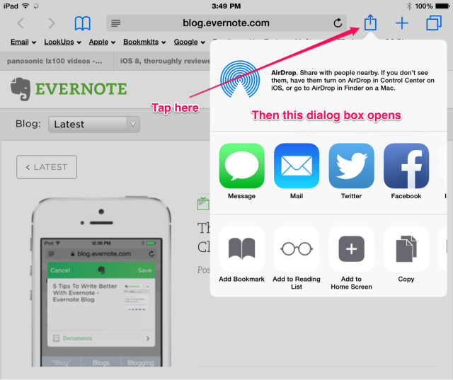 new ios 8 share extension