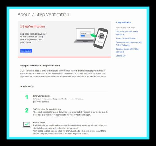 Google 2 Step Verification