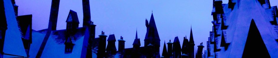 Sky and rooftops Hogwarts Disney World