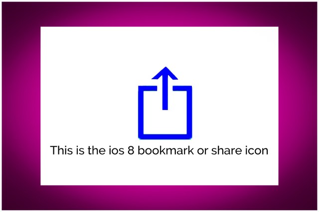 ios Share/Bookmark Icon