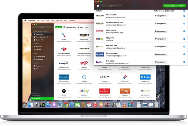 Dashlane's User Interface