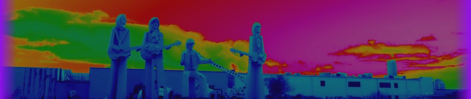 Giant Beatles Sculptures in Houston Texas