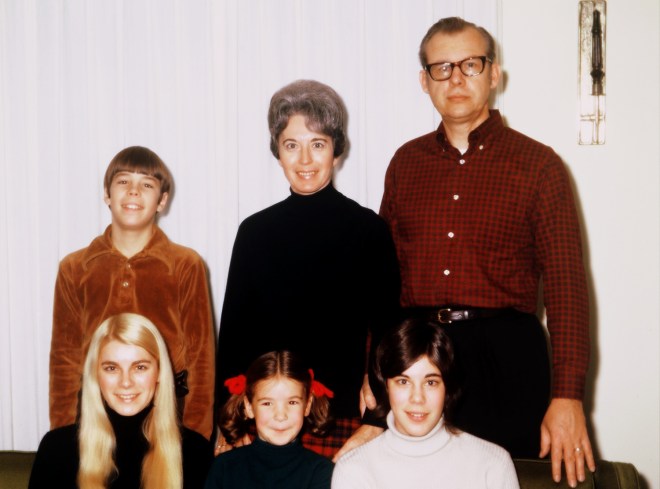 Perhaps our only family photo where someone's eye's aren't closed!