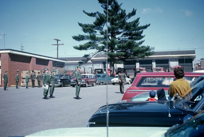 Dad coming home from Marine reserves summer camp