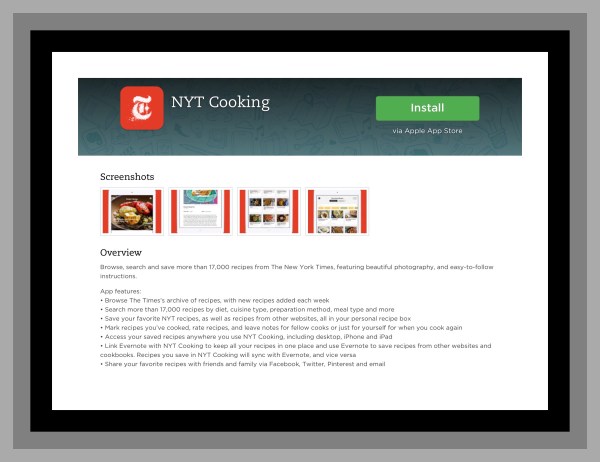 New York Times Evernote App