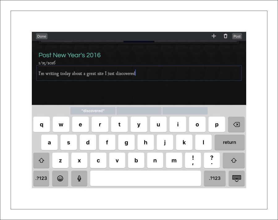 The iPad Air 2’s keyboard
