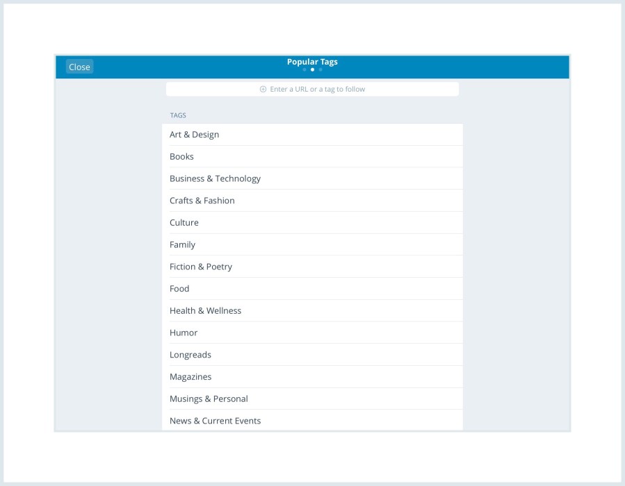 WordPress ios App Reader Tags