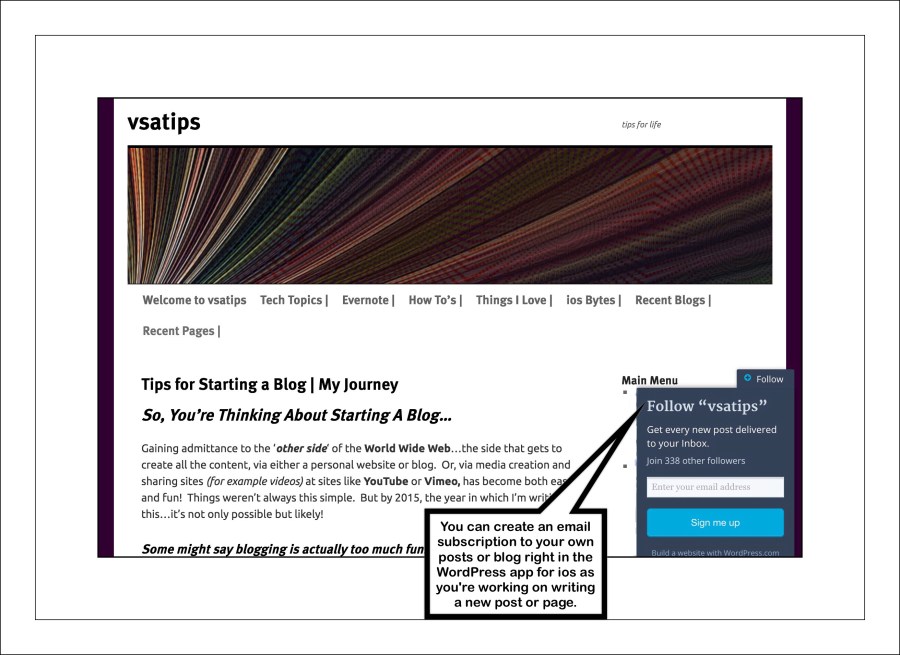 My 1st Tips Blog About Blogging