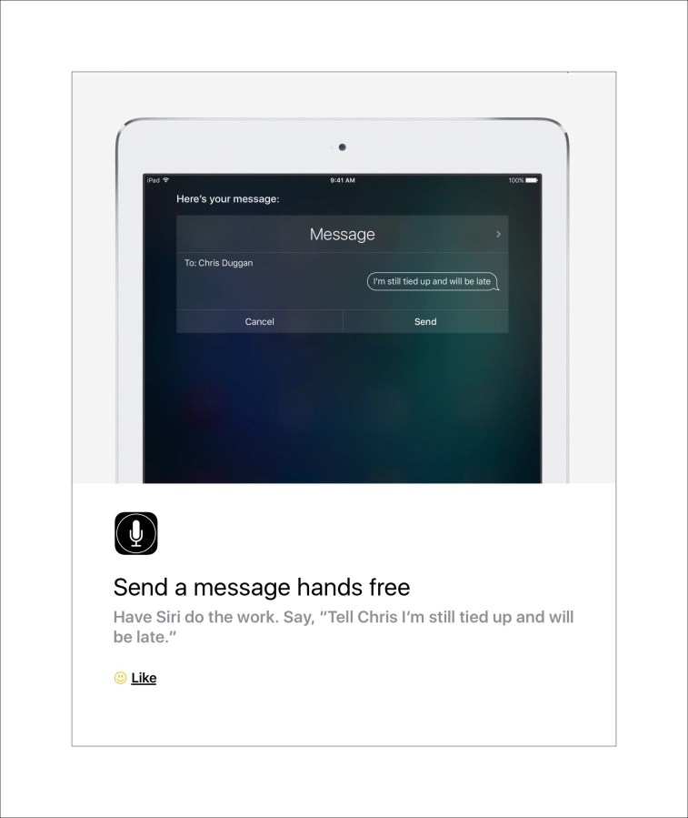 Siri can send text messages