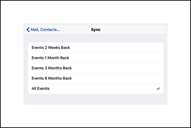 Put the check mark by All Events