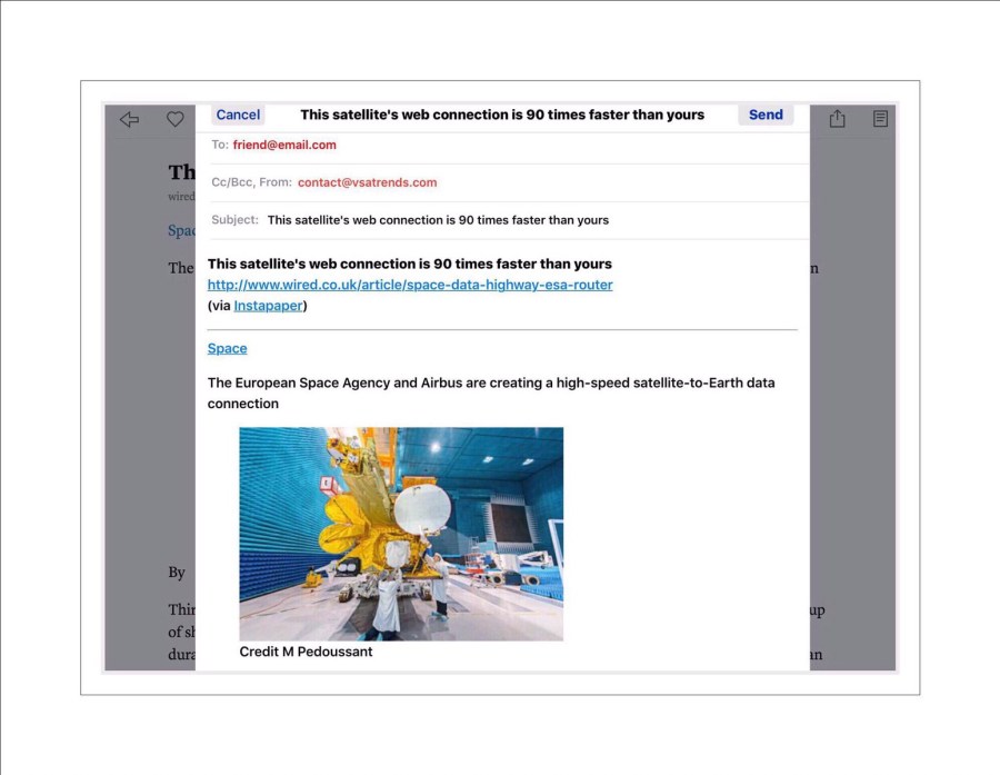 Emailing a full-text article
