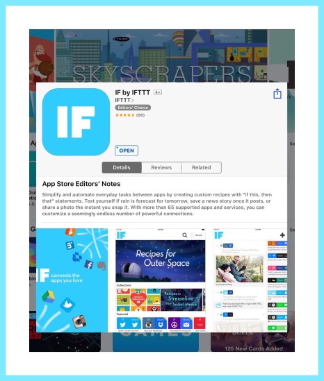 IFTTT ios app