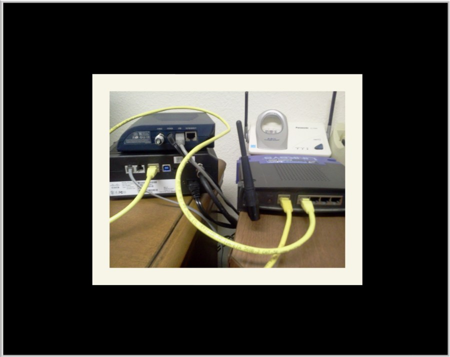 A friemd's Dad's Linksys modem that was similar to ours which was attacked