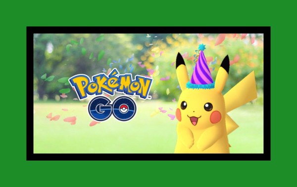 Pikachu in his birthday hat