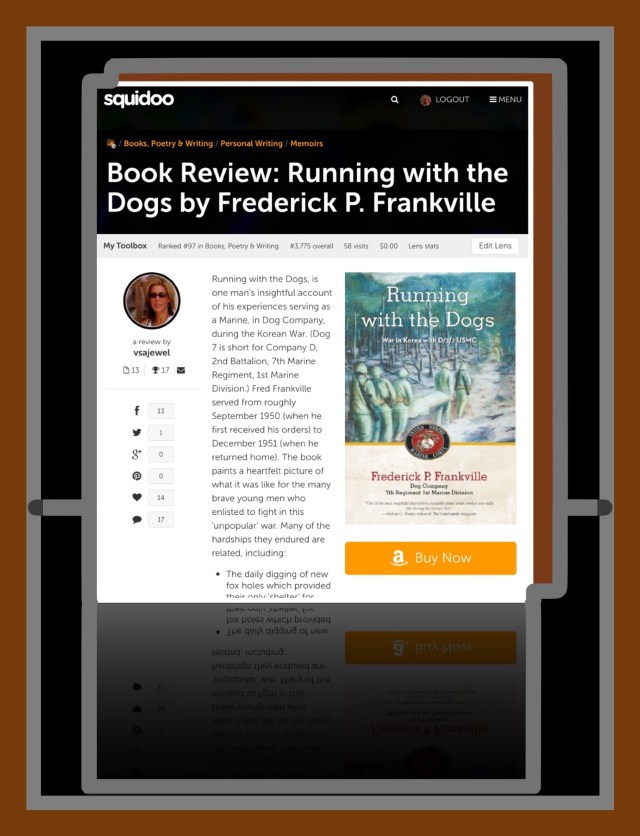 The Squidoo post I received recognition for