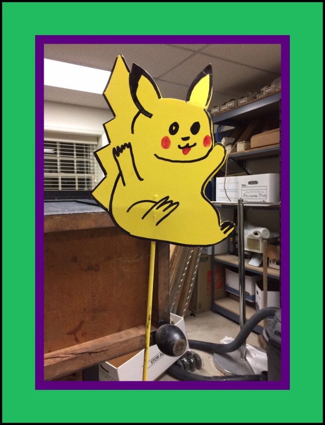 Pikachu toy my kids made