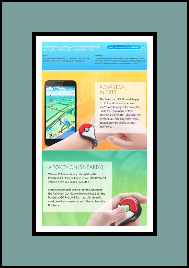 Features of PokemonGo Plus