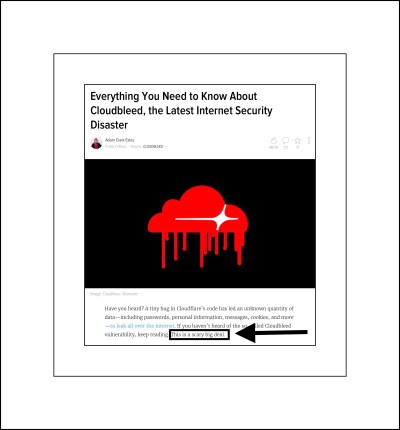 The scare when Cloudbleed was first announced