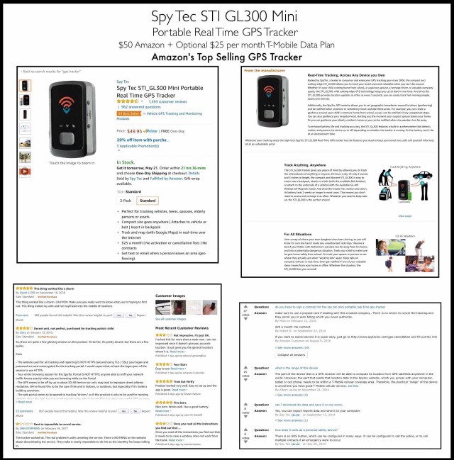 Spy Tec STI GL300Mini Portable Real Time GPS Tracker