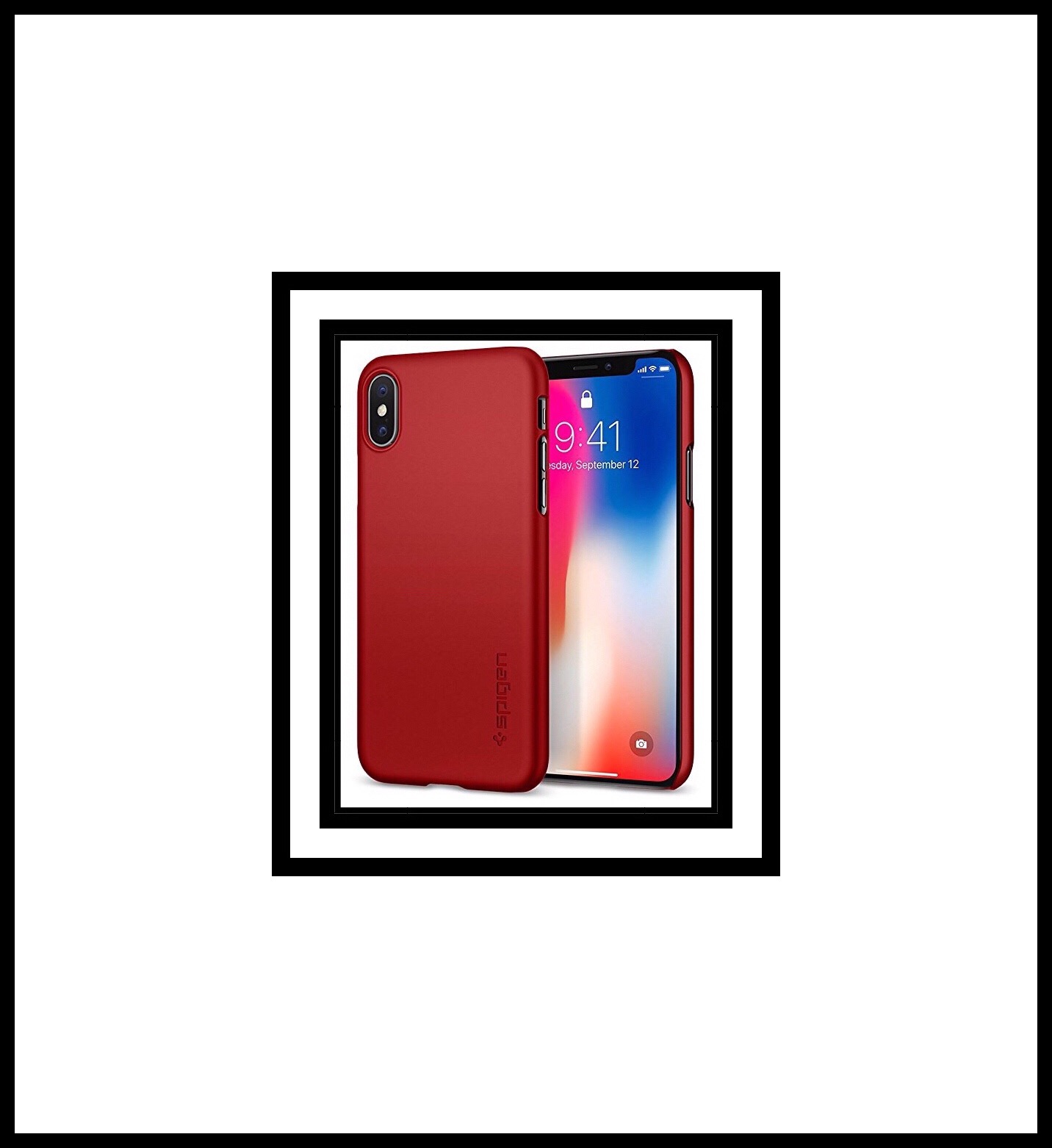 Spigen Thin Fit iPhone X Case QNMP Compaitble