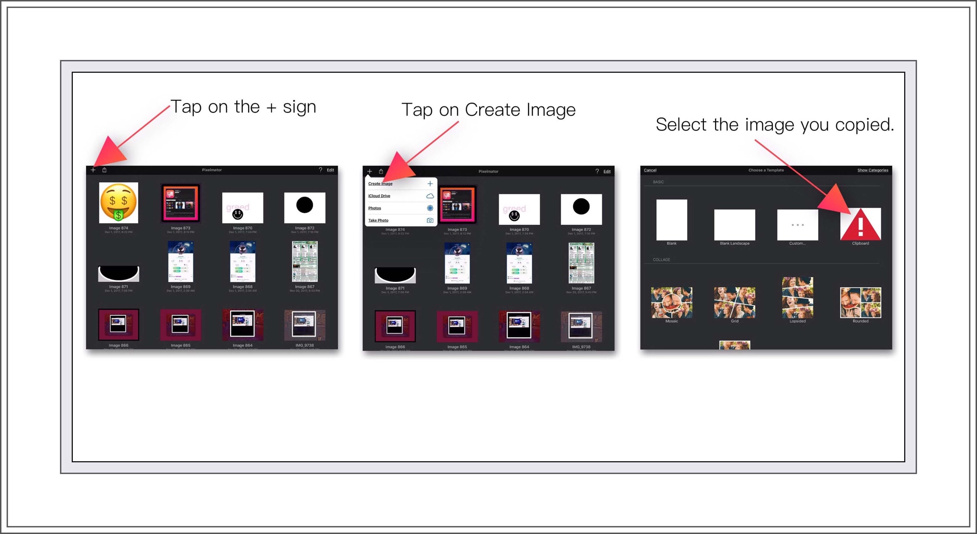 Open the copied image in Pixelmator.