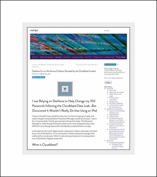 My earlier post about Dashlane this year