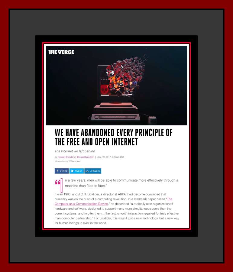 The Verges' article on Net Neutrality
