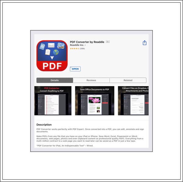 PDF Convertor App by Readdle