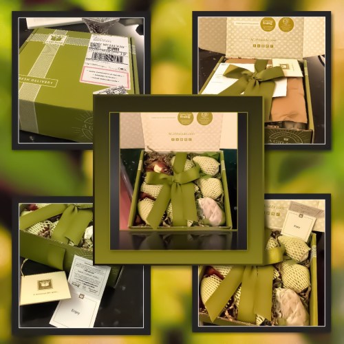 One of the gift box of pears I received