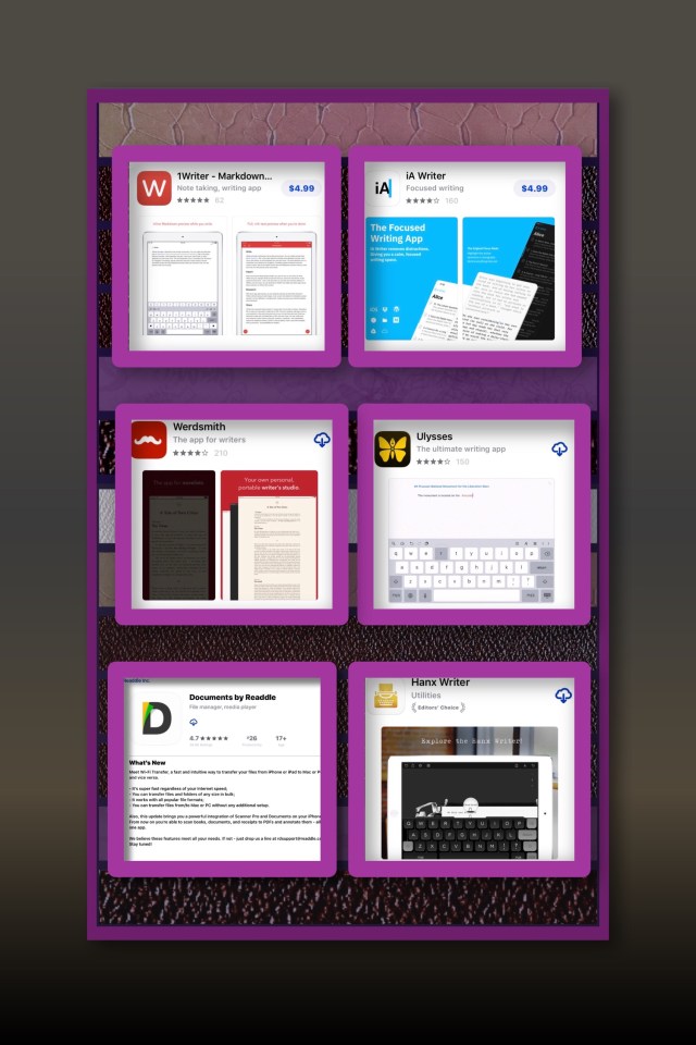 Several other Word Processing Apps