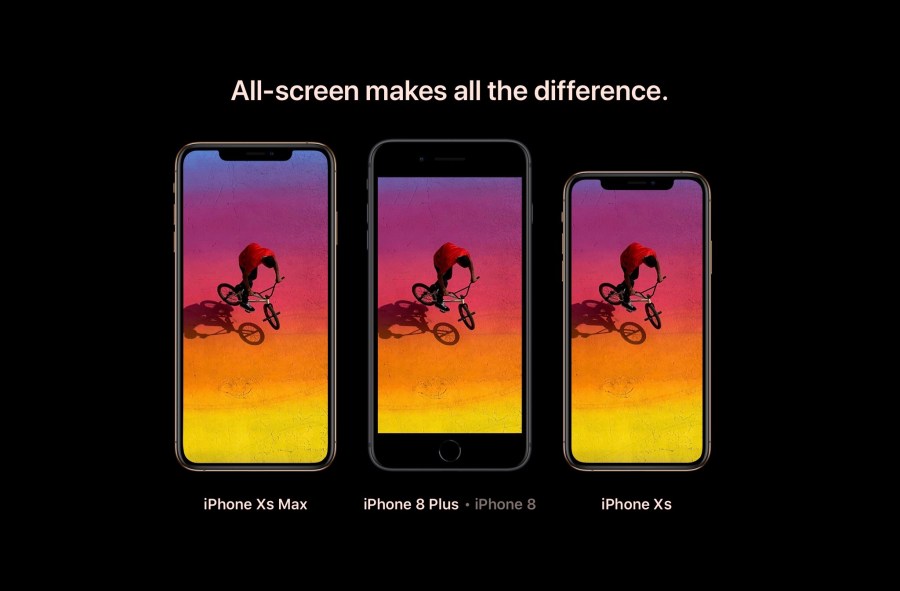 Demonstration of larger display and smaller bezel