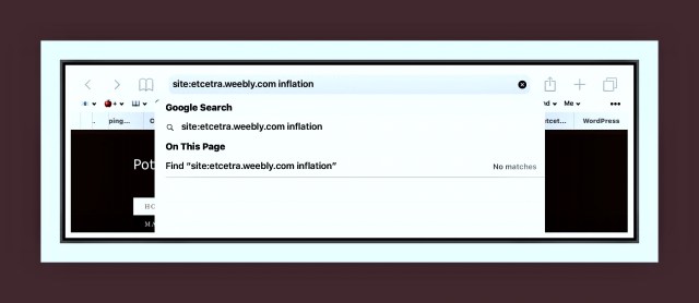 adding site: to Dad's web address